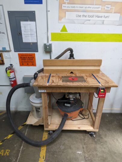 Full view of the Porter Cable Router Table